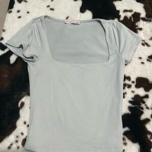 Sincerely Jules Light Gray Short Sleeve Top